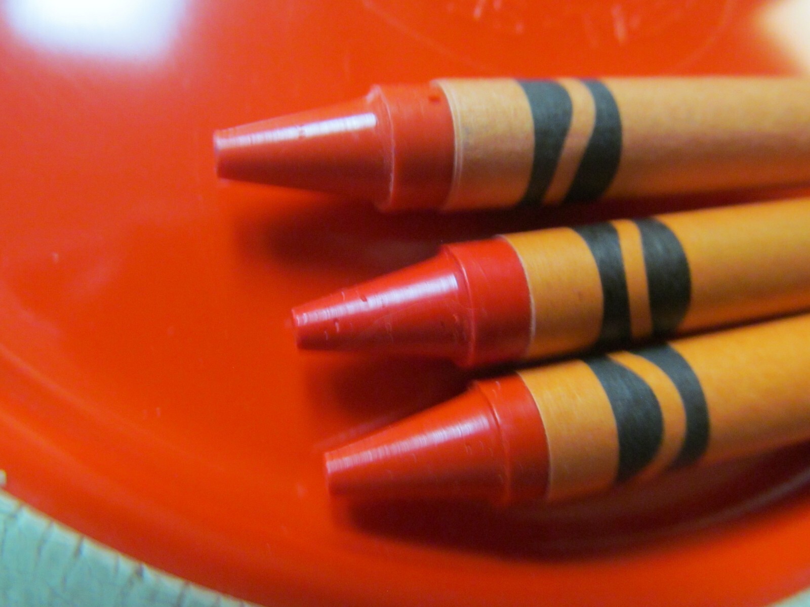 Rosti Mepal Melamine 3 Mixing Nesting Bowls White Yellow Orange  Denmark Vintage