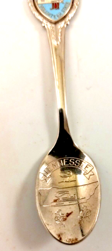 Vintage Silver Tone TENNESSEE Volunteer State Souvenir Spoon - Picture 3 of 4