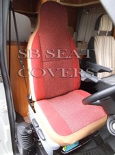 I-To Pour Fiat Ducato 2001 Camping-Car Siège Housses, Terre Cuite Daim MH-192
