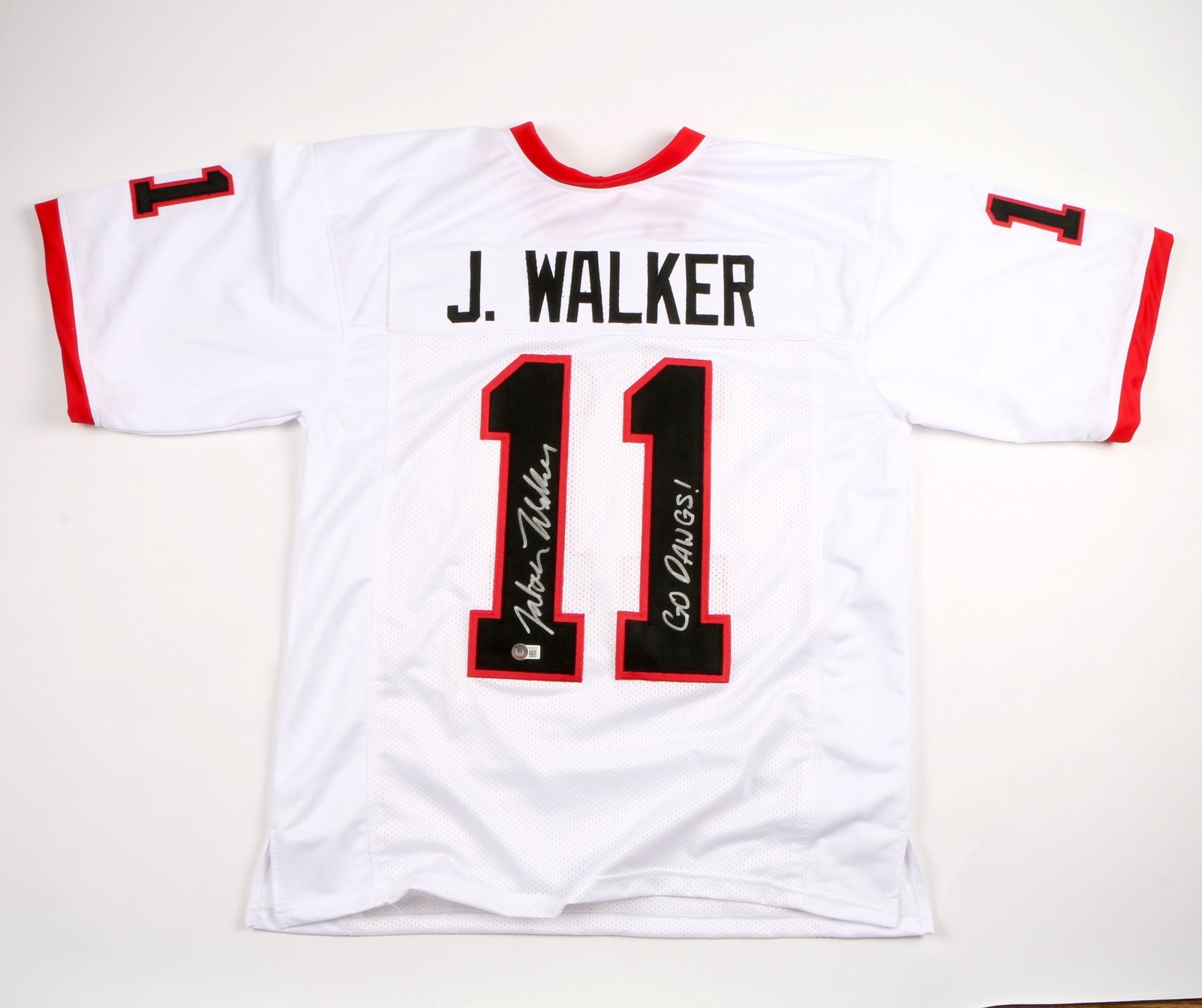 Jalon Walker Signed Jersey Georgia Bulldogs Beckett 