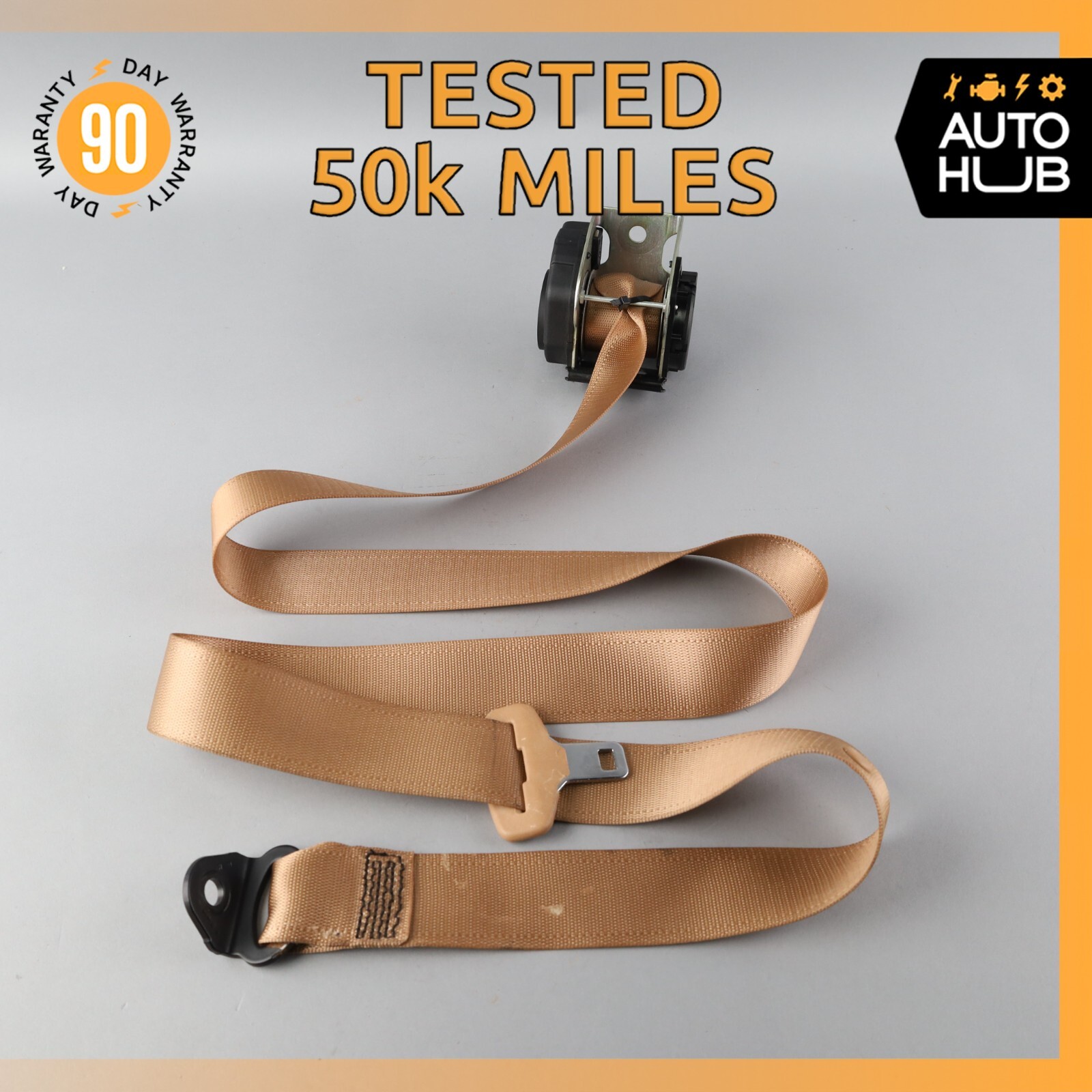 09-13 Maserati Quattroporte S M139 Rear Center Seat Belt Beige OEM 50k