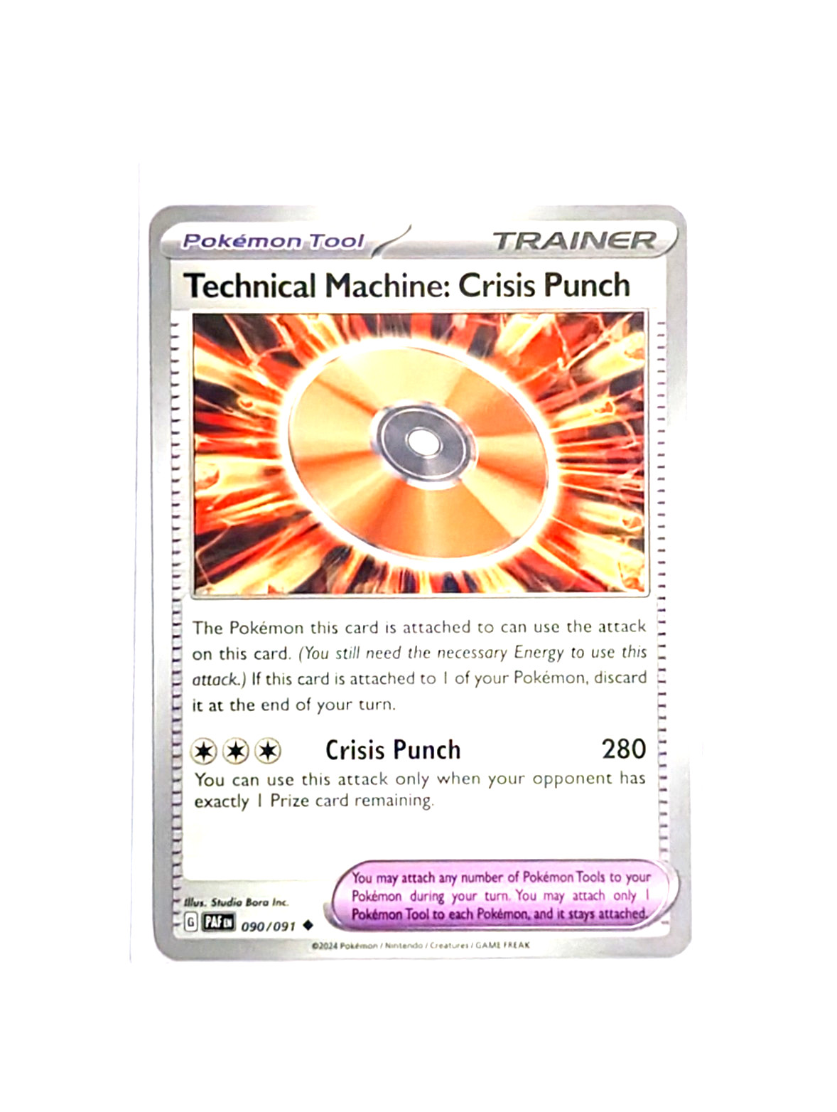 Technical Machine: Crisis Punch 90/91 Uncommon POKEMON TCG Paldean Fates ENGLISH