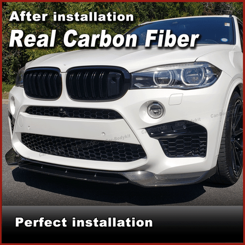 Alerón delantero CARBON espada alerón labio delantero para BMW F85 X5M F86 X6M 2014-2018 - Imagen 4 de 12