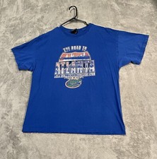 Vintage Florida Gators Shirt Men's XL Blue NCAA Basketball Final Four Florida