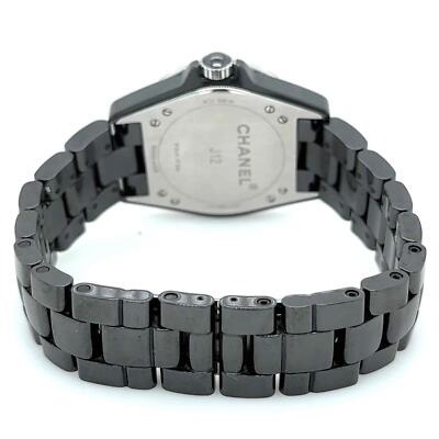 Chanel J12 Automatic Medium Model 36.5mm Black Ceramic Unisex