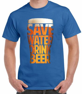 Save Water Drink Bier trinken Herren lustiges T-Shirt - echter Ale Trinker