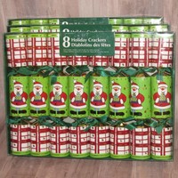 Santa Claus Print Red Green Christmas Crackers Poppers 3 Boxes/24 Total/2 Dozen Santa Claus Print Red Green Christmas Crackers Poppers 3 Boxes/24 Total/2 Dozen