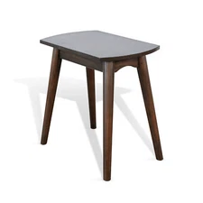 Sunny Designs Mid-Century Coffee Brown Chair Side Table