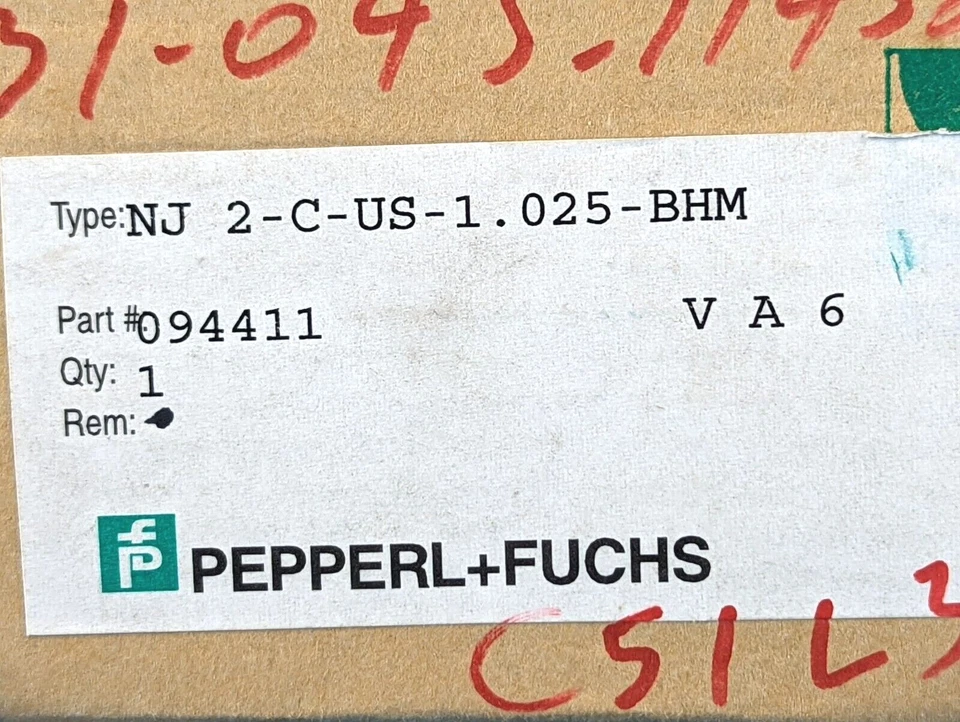 NEW Pepperl Fuchs NJ2-C-US-1.025-BHM Proximity Switch IND, 094411 - Image 2 of 3