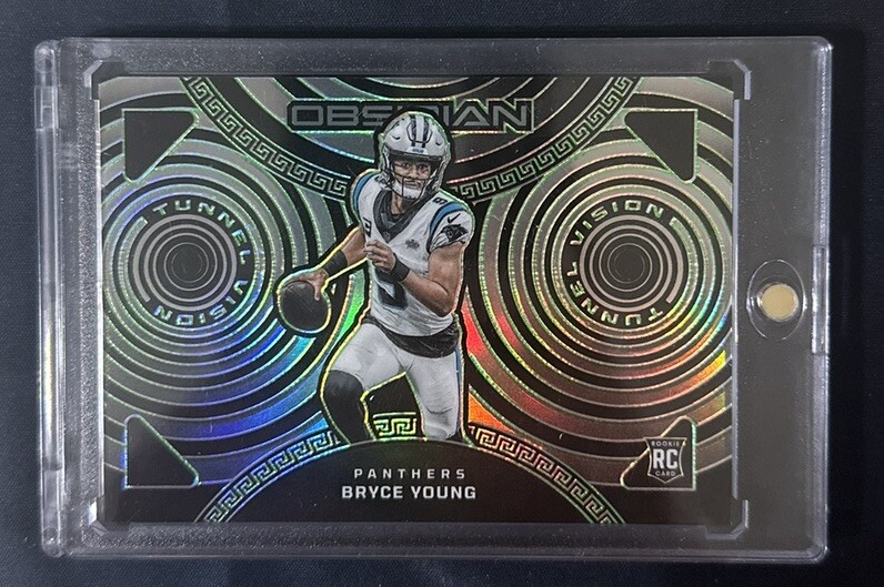Bryce Young 2023 Obsidian Tunnel Vision Green Electric Etch /35 Panthers RC