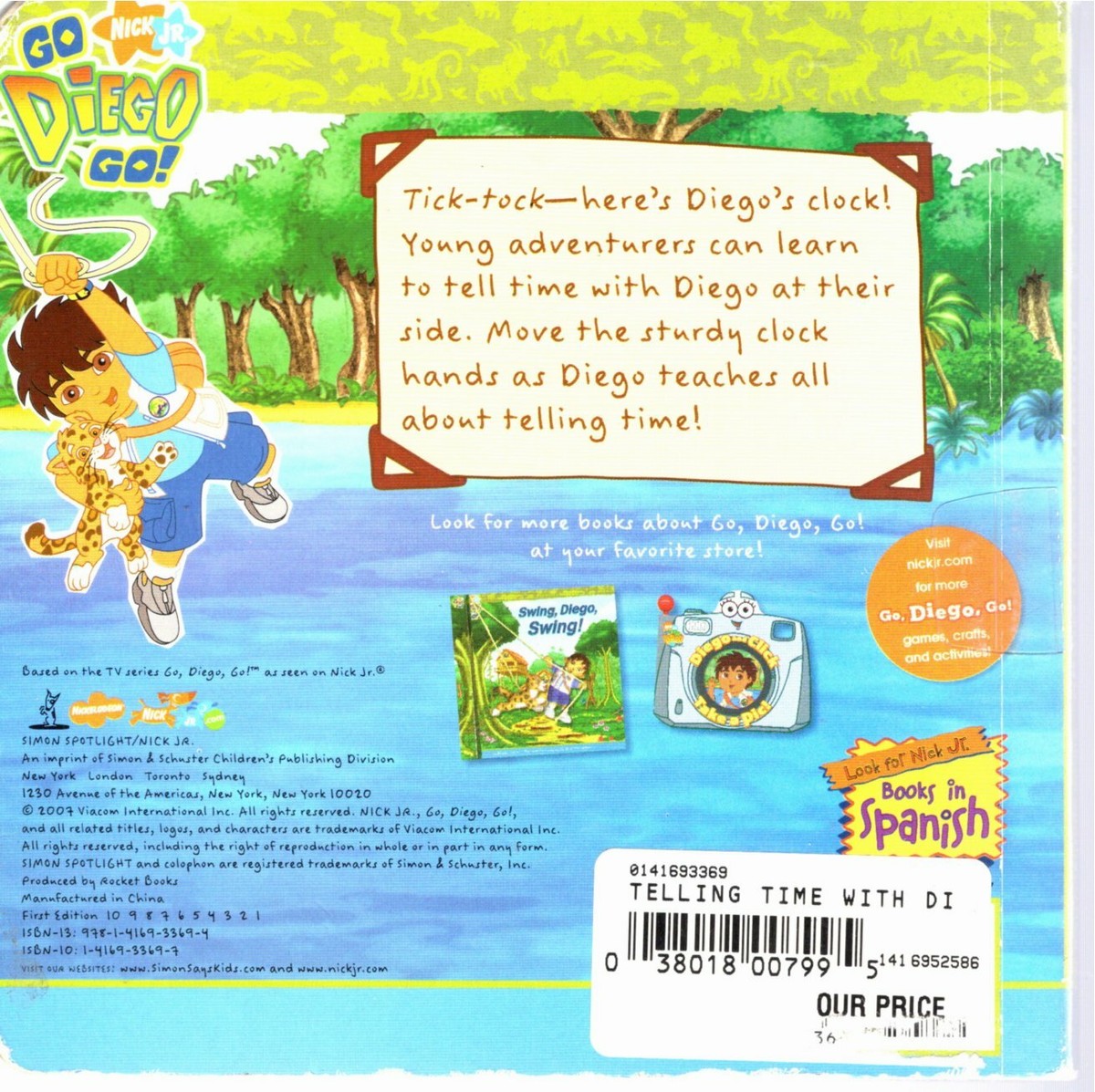 Telling Time with Diego by Lara Bergen - Nick Jr. | eBay