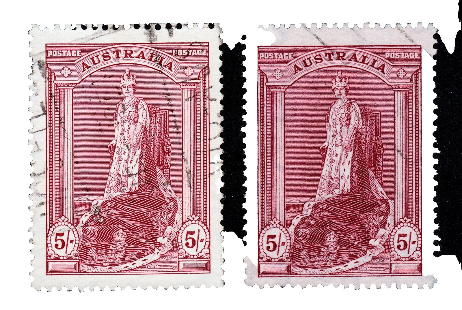 Las personas individuales de estampillas australianas