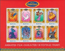 Grenade 1997 Disney Hercule Pégase Films Dessins animés Mythes Légendes sht MNH