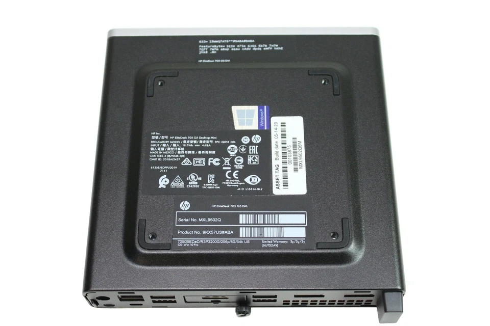 HP EliteDesk 705 G5 Mini Ryzen 3 Pro 3200G SSD 256Gb RAM 8Gb 9KX57US#ABA - Image 4 of 4