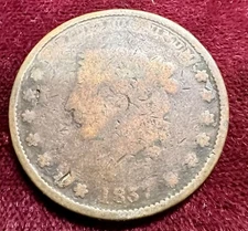 1837 "Not One Cent for Tribute" "Millions for Defence" Hard Times Token Coin