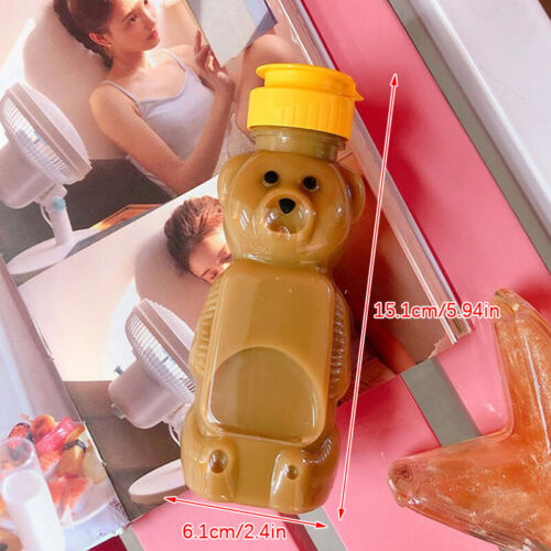 Cute Cartoon Bear Straw Cup Water Bottle With Lid Animal Plastic Straws For KiP1 - Zdjęcie 1 z 12