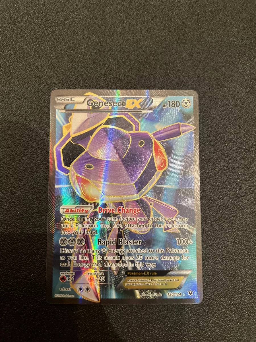 Pokemon XY Fates Collide Genesect EX Ultra Rare Full Art TCG Card 120/124