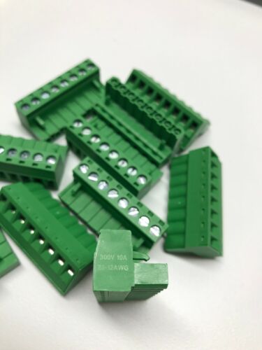 PACK OF 10 Phoenix Connector Phoenix Contact 8 pin 5.08mm PCB Terminal Block - Picture 3 of 4