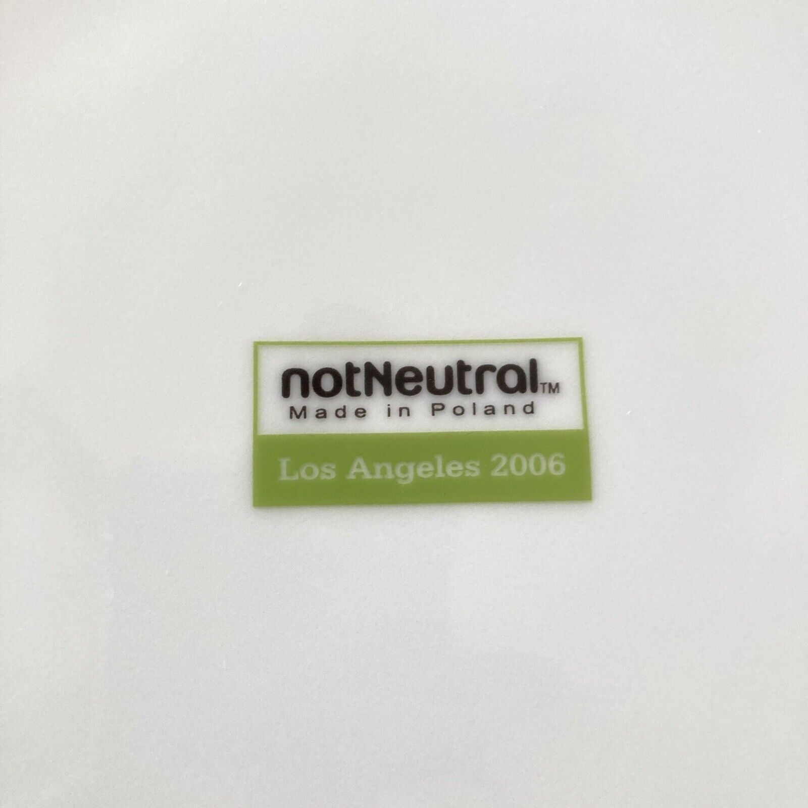 notNeutral Plate Map of Los Angeles 2006 12” Diameter Modern Graphic Art Serving
