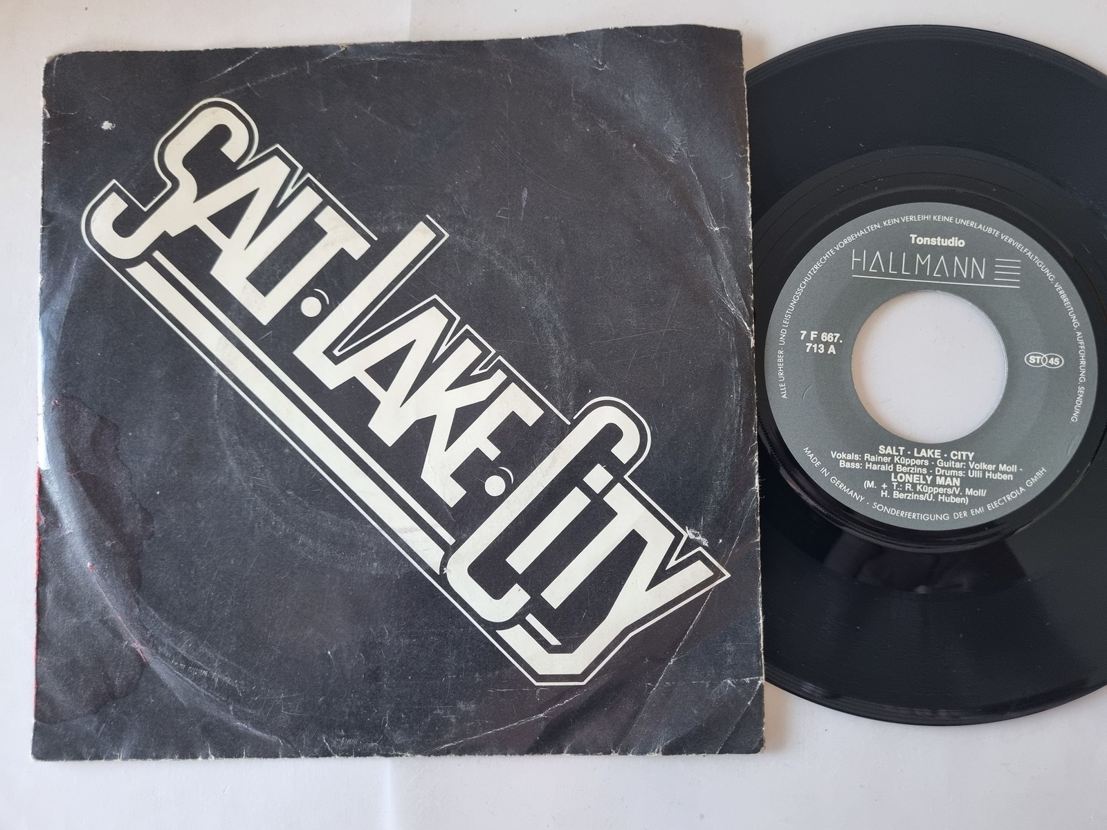 Salt Lake City - Lonely man 7'' Vinyl Germany/ WORN COVER
