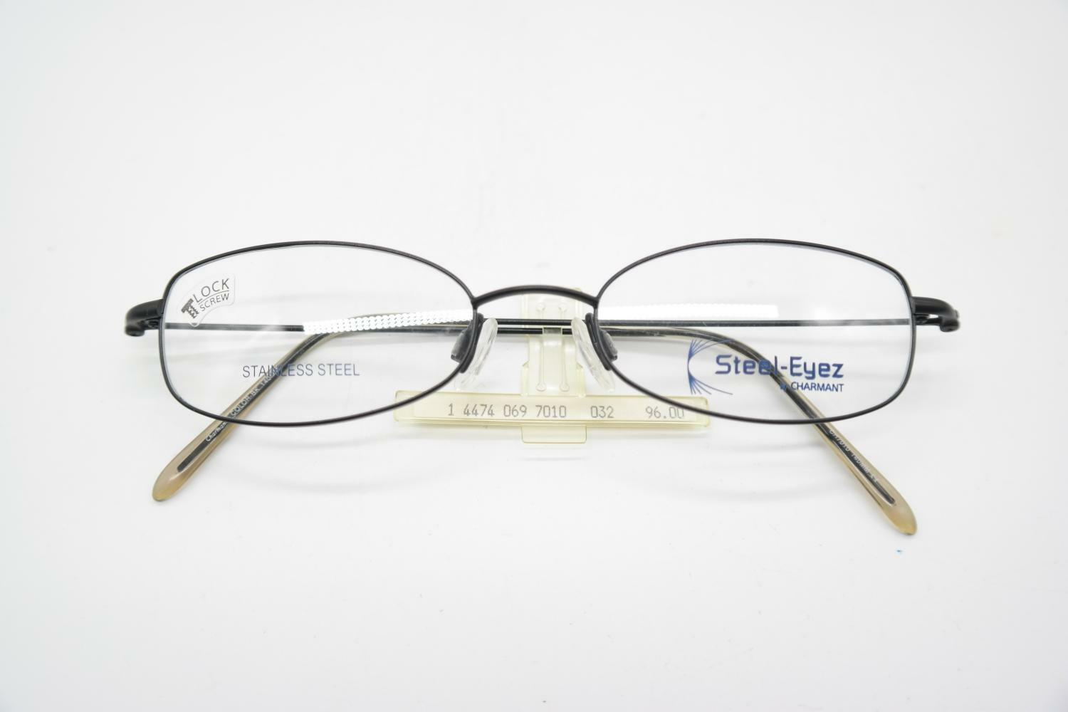 Vintage Charmant CH7010 Black Oval Glasses Frames Eyeglasses NOS eBay