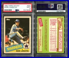 PSA 9 1985 Topps Tiffany #625 Mark Langston RC /5000 Seattle Mariners POP39