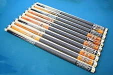 SET OF 10 POOL CUES New 58" Canadian Maple Billiard Pool Cue Stick #6 FREE SHIP