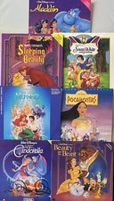 Disney Princess LASERDISC Lot 7 Belle Cinderella Ariel Jasmine Snow White  VG
