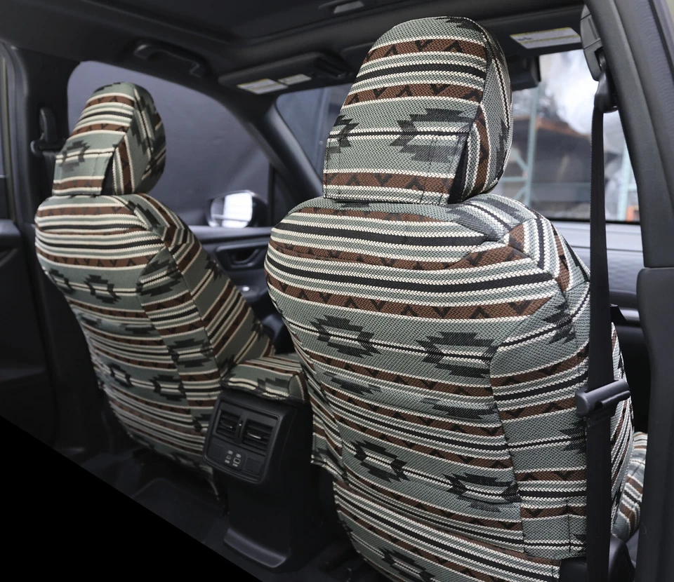 FUNDAS DE ASIENTO DELANTERAS AZTECAS para Toyota Rav4 XSE 2019-2024, Adventure, TRD, Prime Foto 3 de 4