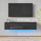Wall Floating TV Stand 16 Color LED Entertainment Center Media Console 32-63''