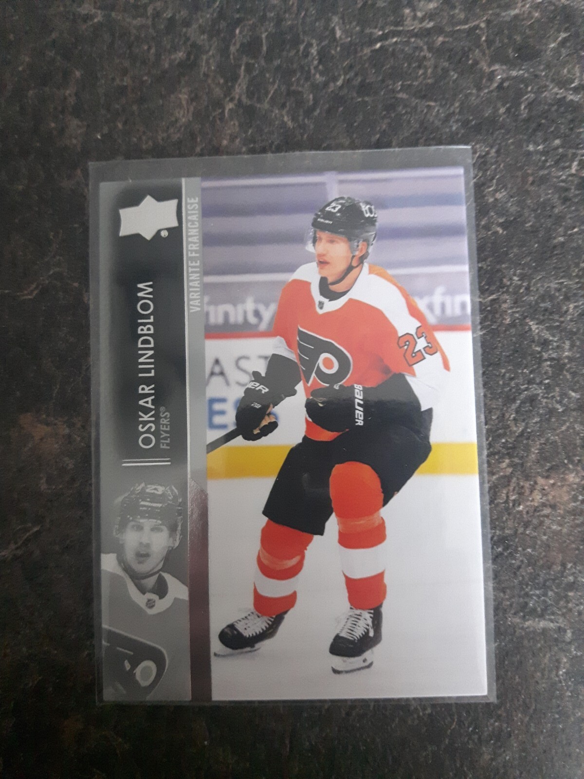 2021-22 Upper Deck Series 1 French Version Oskar Lindblom Card# 138