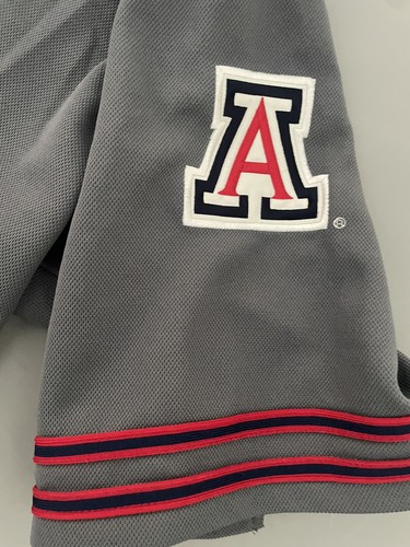 VINTAGE Colosseum Athletics Arizona Wildcats Jersey Large Adult Gray V Neck Mens - Picture 4 of 8