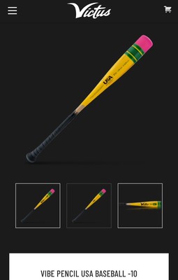 Victus Vibe Pencil Baseball Bat USA -10 29/19