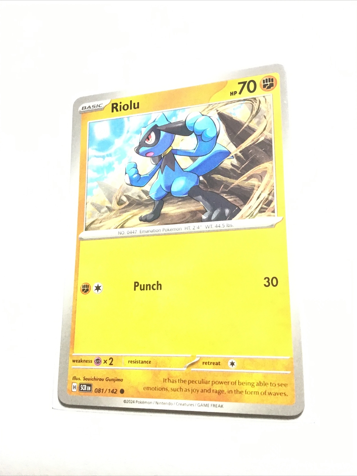 RIOLU - 081/142 - Stellar Crown - Pokemon Card - NM
