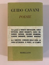 Guido Cavani Poesie Collana Poeti Ed. Rebellato 1968