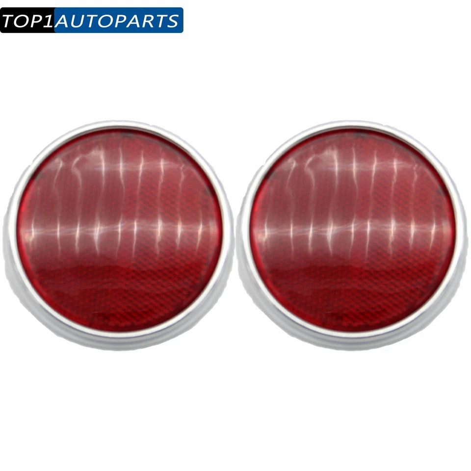 2 x Lentes reflectoras traseras rojas para Toyota Land Cruiser 1958-1973 FJ25 FJ40 FJ55 Foto 4 de 4