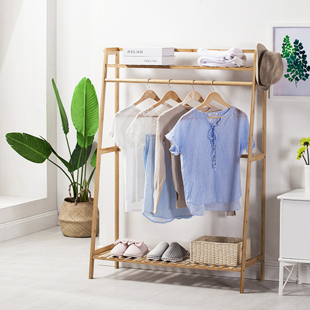 Bamboo Wooden Clothes Rack Sri Lanka Hanging Rack For Wooden