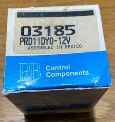 Potter & Brumfield PRD-11DY0-12 DPDT Panel 12V Relay,