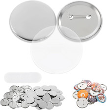 200 Sets of 44Mm 1.73 In Metal Button Supplies for Pin Maker