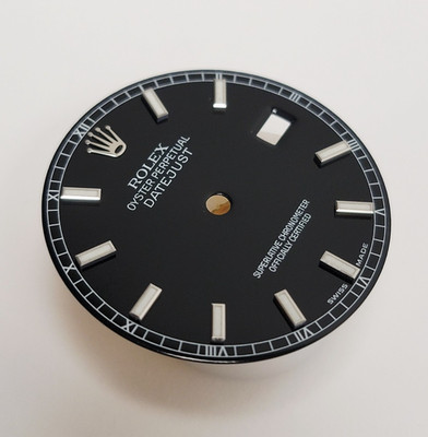 Genuine Factory Rolex Dial Black Luminous Datejust 36mm 116234, 16234, 16014