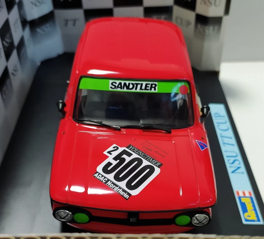 REVELL 1:18 AUTO DIE CAST  NSU TT CUP RACING #500 H. FLEISCHHAUER  ART 08457 - Immagine 3 di 4