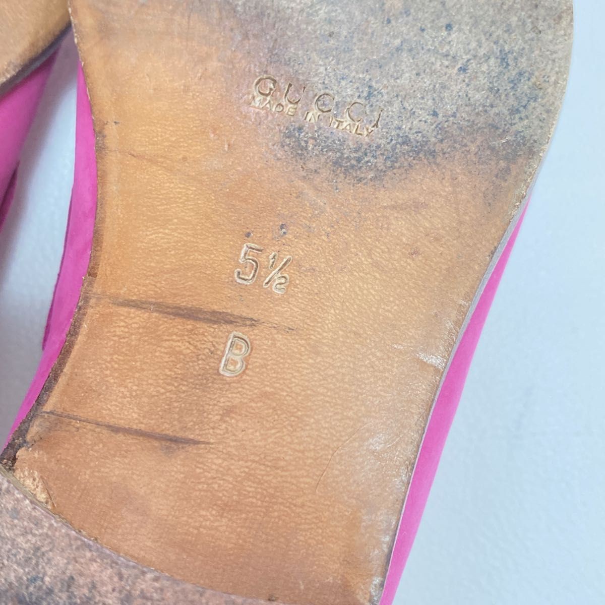 GUCCI Boots Heel Horsebit Suede Pink EU35.5/US5.5 113179c thumbnail 18