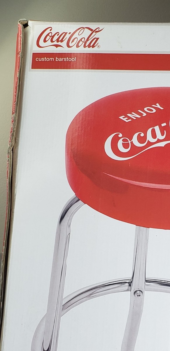 Coca-Cola 2 Bar Stools 2008 Manufactured By Bam Brokerage | eBay
