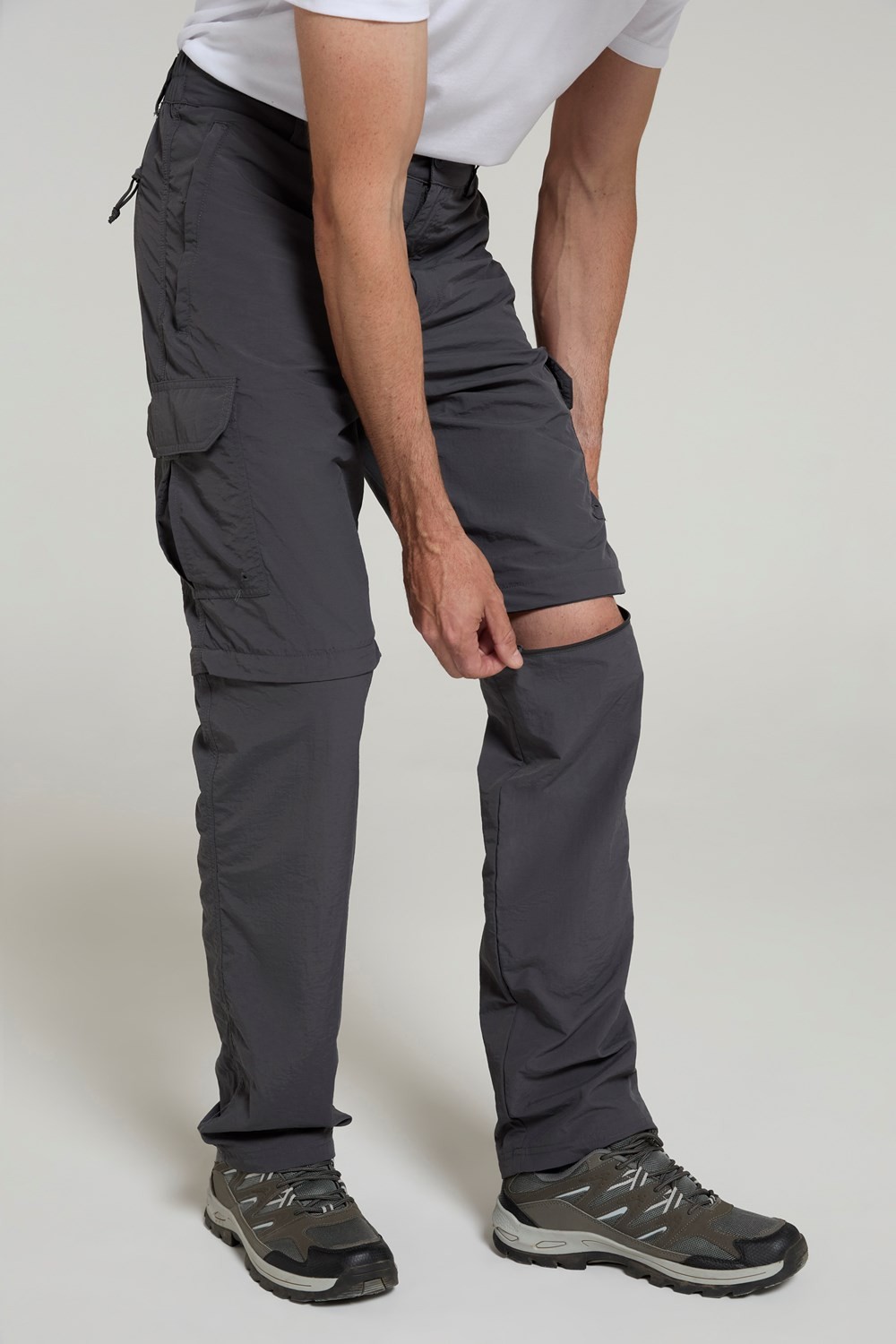 Mountain Warehouse Mens Explore Zip Off Trouser Convertible Trekking Bottoms image 3