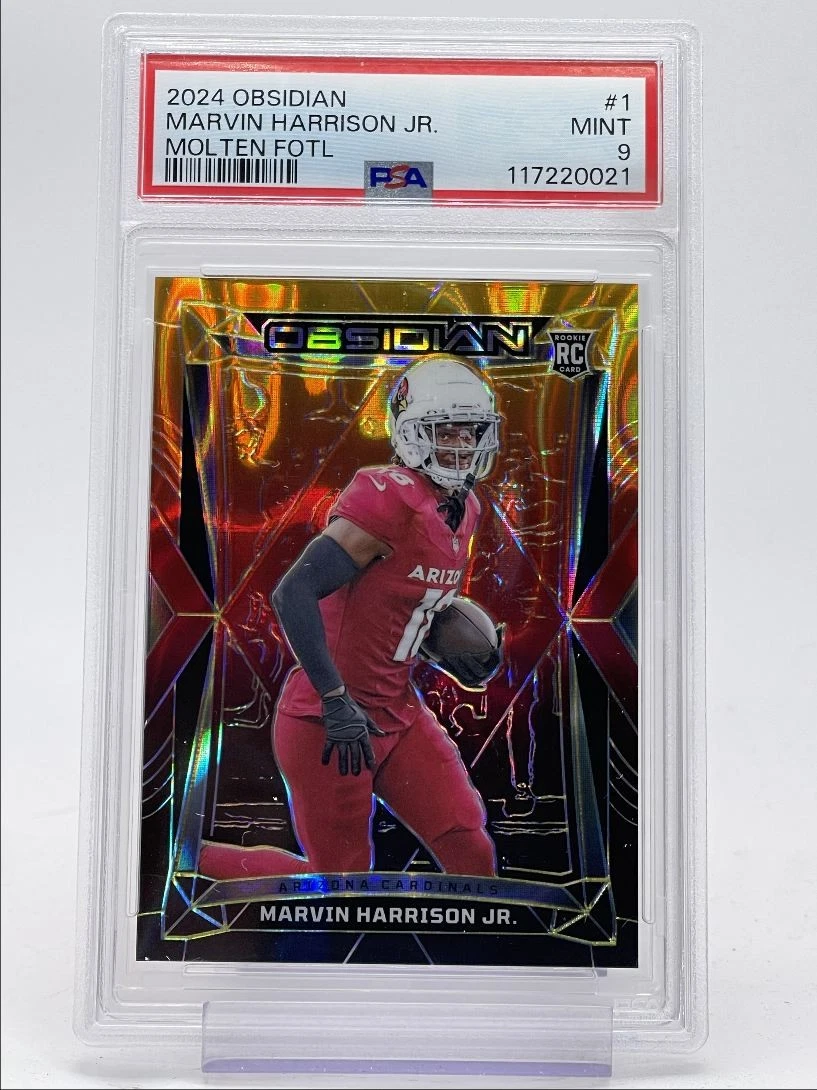 Marvin Harrison Jr. Panini Obsidian #1 Molten Fotl