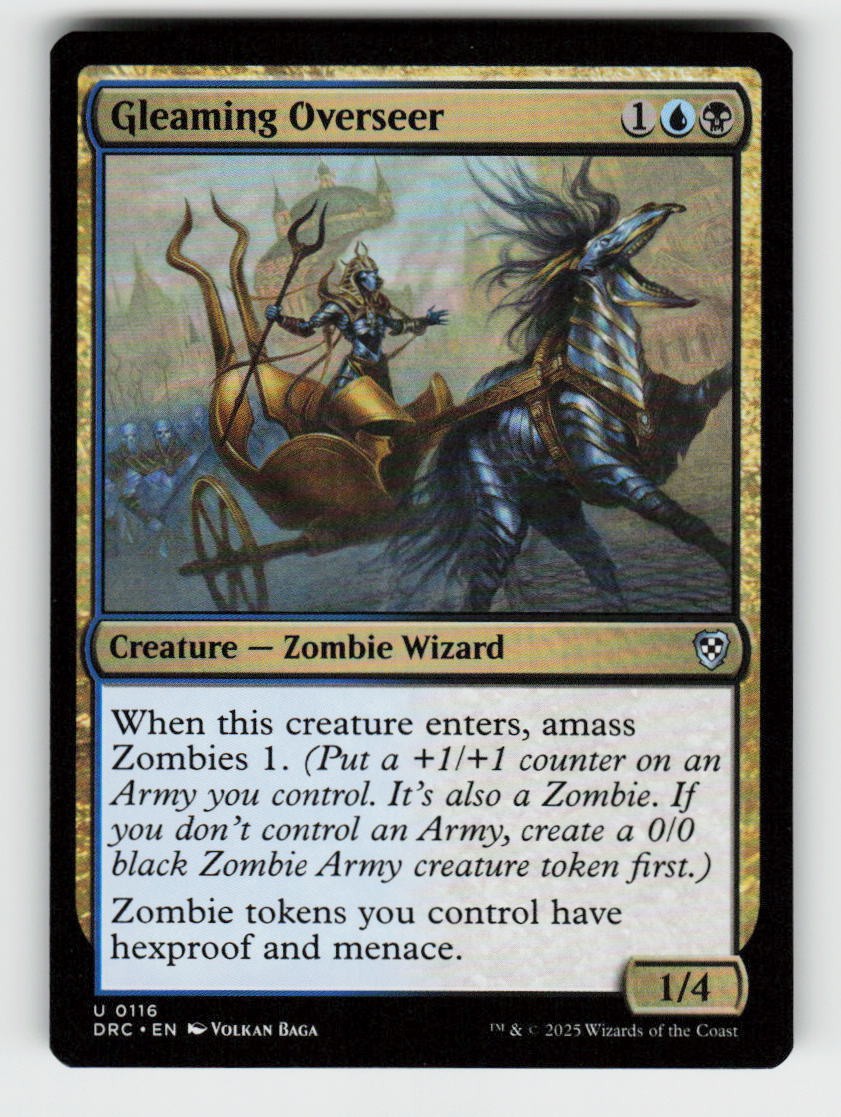 Gleaming Overseer 116 Uncommon Commander: Aetherdrift Magic: The Gathering NM