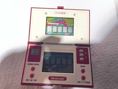 Nintendo Game and Watch Black Jack Handheld BJ-60 Multi-Screen Tested