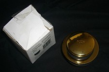 Westbrass D3323-01, 1-3/8" NPSM, Polished Brass, Tip-Toe Drain Plug - FREE SHIP