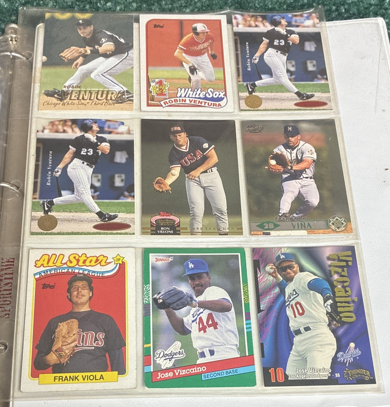 Topps 1999 MLB Baseball Card Lot (9) Robin Ventura Frank Viola Vizcaino