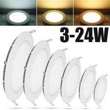 6W 9W 12W 15W 18W 24W LED Recessed Ceiling Panel Down Light Bulbs Slim Lamp
